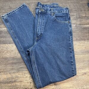 CARHARTT Men's 38X36 Traditional Fit Denim Jeans Blue 5 Pocket B 180 DST